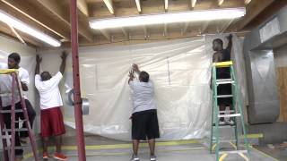 Building an Abatement Enclosure for Asbestos Lead Mold or Dust Control [upl. by Combe]