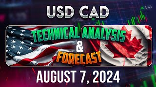 Latest USDCAD Forecast and Technical Analysis for August 7 2024 [upl. by Renado]