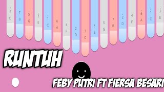 Runtuh  Feby Putri ft Fiersa Besari Cover Keylimba App [upl. by Kalindi]