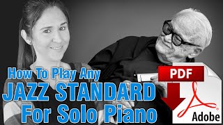 How To Play ANY JAZZ STANDARD For Solo Piano  Bluesette [upl. by Ahseniuq]