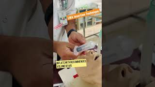 LMA insertion Technique laryngeal medtimewithdrmuneerjanairway bls [upl. by Mannie]