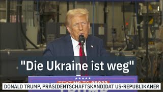 ExPräsident erklärt Land für tot  Trump quotDie Ukraine ist wegquot  ntv [upl. by Landri]