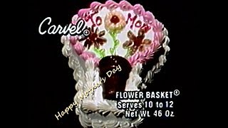 Carvel Ice Cream Cake Happy Mothers Day 1986 TV Commercial HD [upl. by Ardnasxela454]