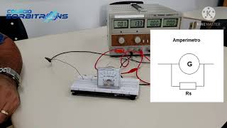 Pratica de Galvanômetro  Configurando um Galvanômetro para trabalhar com amperímetro e voltímetro [upl. by Htennaj]