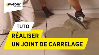 Comment réaliser un joint de carrelage  Weber [upl. by Frasco]