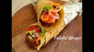 Falafel Wrap  Falafel Hummus Wrap  Lebanese Falafel Wrap  How to make Falafel easy recipe [upl. by Innej684]