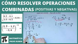 Cómo Resolver Operaciones Combinadas positivas  negativas  potencias  raíces [upl. by Zysk]