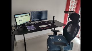 Desktop Setup VITESSE 63 inch review [upl. by Egiedan]