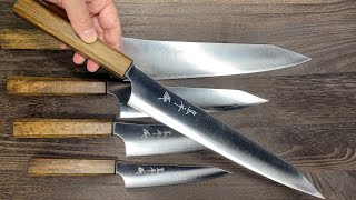 Yu Kurosaki HAP40 GEKKO Sujihiki Slicer 270mm with Urushi Lacquered Oak Handle [upl. by Aikenahs]