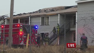 Fire at unlivable Linwood apartment [upl. by Aerona492]