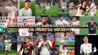 🏆 CAMPEONES DEL APERTURA ❤️💛 Universitario de Deportes 4  Chankas FC 0  CAMINO AL CENTENARIO [upl. by Nnylecyoj]