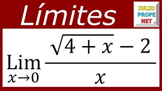 LÍMITES ALGEBRAICOS  Ejercicio 12 [upl. by Nosde]