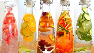 Detox water recipe for weight loss  cucumber lemon mint [upl. by Aicemak]