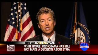 Rand Paul President Absolutely Needs Congressional Approval To Go To War With Syria [upl. by Suirtimid181]