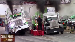 Legendary Big Rigs Drag Racing Compilation [upl. by Lleoj]