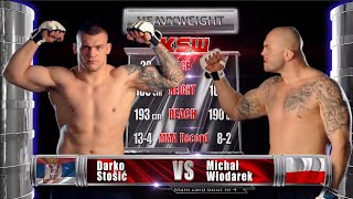 KSW Free Fight Darko Stosic vs Michal Wlodarek [upl. by Gabel464]