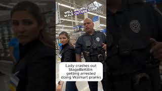 Lady CRASHES out stagebekillin crashout cop vector walmart prank [upl. by Augusto]