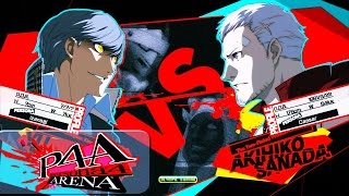 Persona 4 Arena Ultimax Emukyon Yu Narukami Vs Musui64 AKihiko Sanada PSN HD [upl. by Nosmoht]