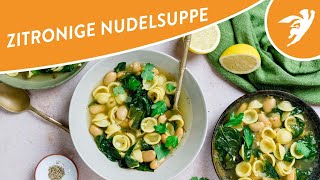 Nudelsuppe mit weißen Bohnen Einfaches und leckeres Rezept für eine herzhafte Suppe shorts [upl. by Haneen]