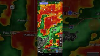 large tornado headed over Portage Michigan 050724 this is a PARTICULARLY DANGEROUS SITUATION [upl. by Eadwina51]