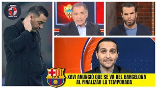 NO SE CONFUNDAN Xavi anunció salida del BARCELONA un minuto antes de que lo echaran  Fuera de Juego [upl. by Euqinu]