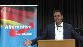 Vortrag von Dr Malte Kaufmann in der Rudolf Mühleck Halle Bühlerzell AfD 21072017 [upl. by Niatsirk]