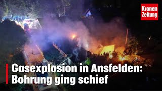 Gasexplosion in Ansfelden  kronetv NEWS [upl. by Nidnerb]