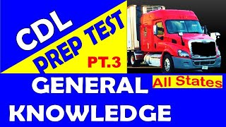 CDL Prep Test  General Knowledge QampA Part3 All States [upl. by Strickler]