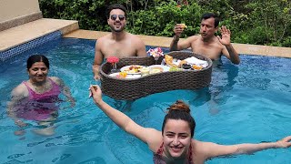 Aaj Floating Breakfast Kiya  Beech Samandar Me Gira Diya  Jyotika Dilaik [upl. by Eelek]