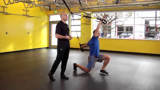 TRX Forward Lunge with Hip Flexor Stretch [upl. by Akibma]