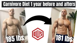 Carnivore diet before and after with pictures my 12 month update [upl. by Fraser235]