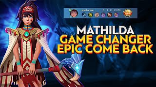 Epic ComeBack  Mathilda Best Build 2024  Mathilda Best Emblems 2024  Mathilda Gameplay 2024 [upl. by Ferino532]