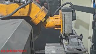 4 Axis fettling trials fettling foundry foundrymachinery machine [upl. by Regen]