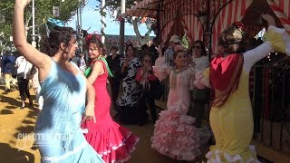 Sevillanas en el Albero Feria de Sevilla 2018 [upl. by Haimirej544]