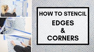 How To Stencil Edges and Corners [upl. by Ahseek]