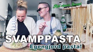 SVAMPPASTA  Egengjord pasta [upl. by Ciro]