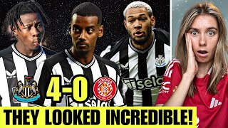 Joelinton Is A Monster Isak amp Sanusi WOW Newcastle United 40 Girona Reaction [upl. by Halima287]