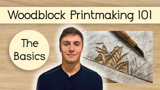 How to make a Woodblock Print The Basics Recap Presentation Japanese Printmaking  Mokuhanga [upl. by Neall852]