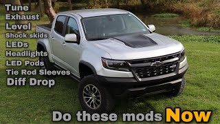 Must Have Mods Upgrades and Accessories for your Colorado ZR2 [upl. by Jareen621]