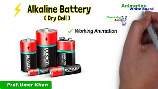 Alkaline Battery  Dry cell  Working animation  Chemistry ask [upl. by Honorine]