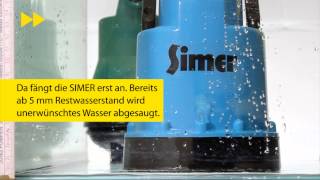 SIMER  Die neue bis auf 2 mm flachabsaugende Pumpe von Pentair Jung Pumpen [upl. by Ydassac115]