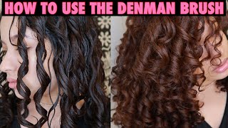 HOW TO USE THE DENMAN BRUSH FOR CURL DEFINITION 2c3a3b curls [upl. by Aerdnahs864]