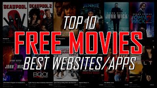 Top 10 Best FREE MOVIE WEBSITES to Watch Online [upl. by Ecinaej701]