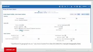 How to Import Geography in Fusion CRM  Oracle CRM Online Training [upl. by Harlie320]