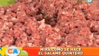 Salame quintero artesanal para la picada de los domingos Parte2 [upl. by Reyaht]