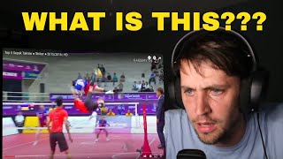 Sepak Takraw reaction FIRST TIME REACTION American watches Sepak Takraw for first time [upl. by Maag]