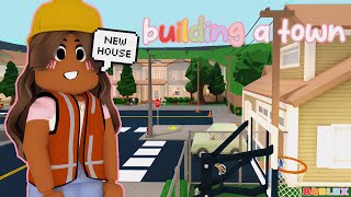 BUILDING A NEIGHBORHOOD IN BLOXBURG [upl. by Lear]