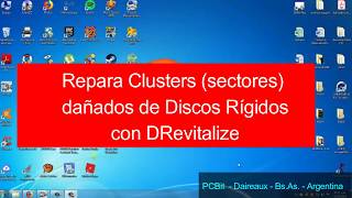 Reparar Clusters  sectores dañados de discos rigidos con DRevitalize [upl. by Marutani]