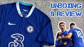 Chelsea 202223 Match home jersey DriFIT ADV Unboxing amp Review [upl. by Attenal]