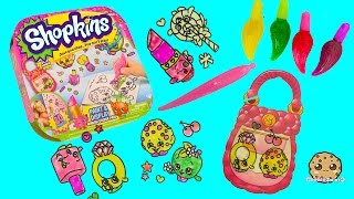 Make Your Own Shopkins Stickers with Gel Paints  Paint amp Display Kit  Cookieswirlc [upl. by Eitsirhc]